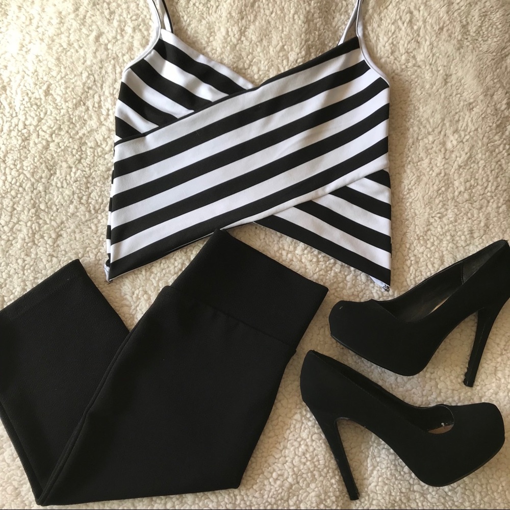 Striped crop top